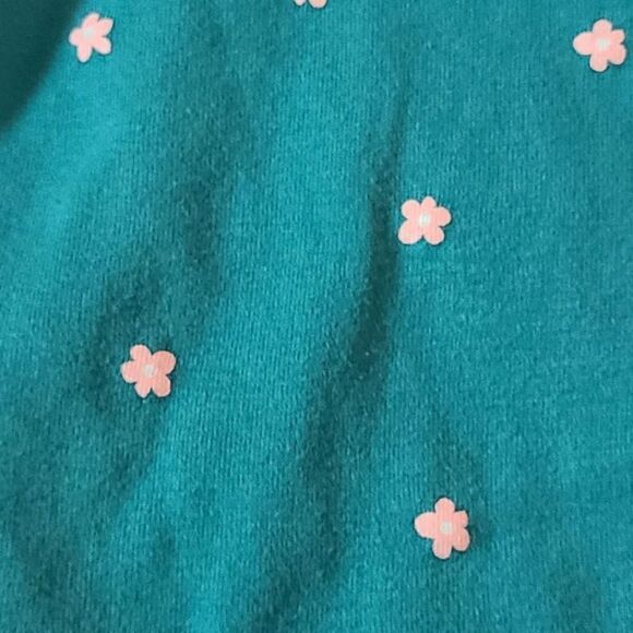 CARTER'S Onesie Long-Sleeves Teal Pink Hearts And Bow Sz Newborn NWOT - Picture 7 of 12